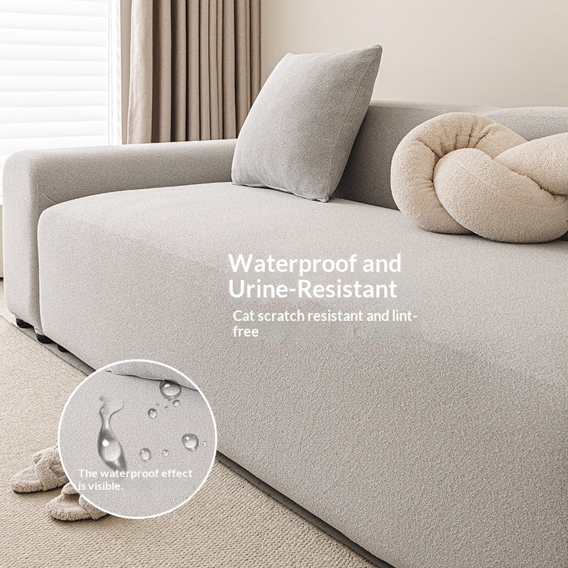 Sofa-Schutzhülle aus wasserdichtem Teddyfleece