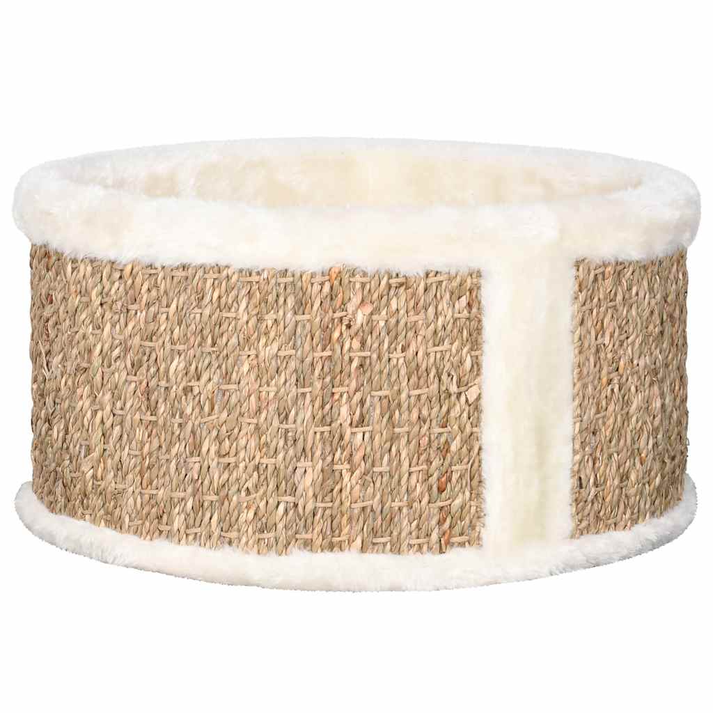 Rundes Katzenbett aus Seegras, 36 cm