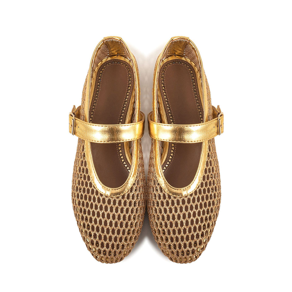 Mary Jane Mesh-Ballerinas mit Knöchelschnalle – Bild 19 | LuxeStyle