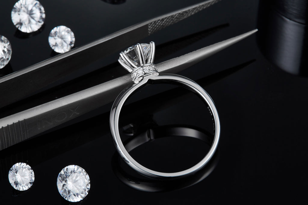 Moissanite Verlobungsring