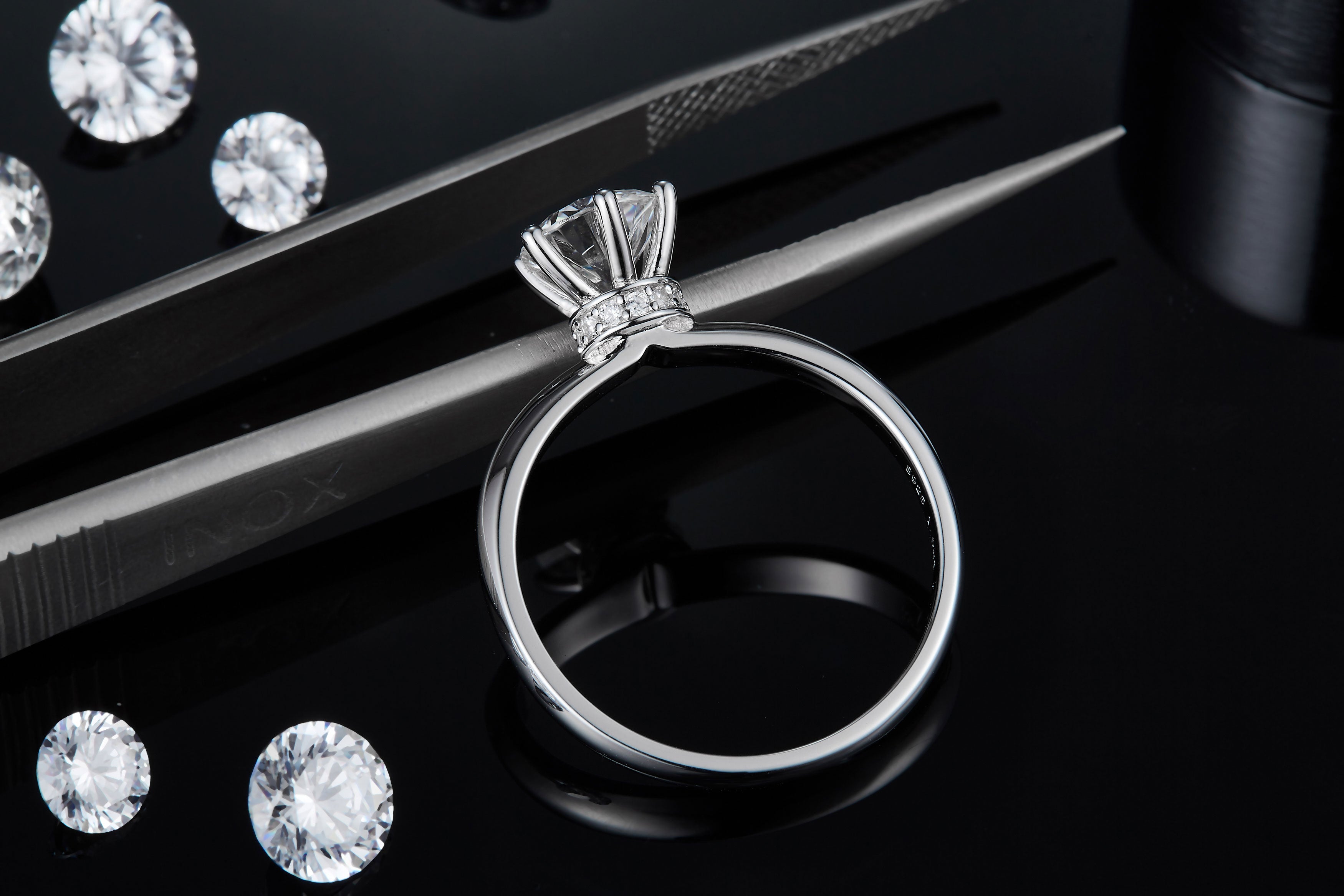 Moissanite Verlobungsring