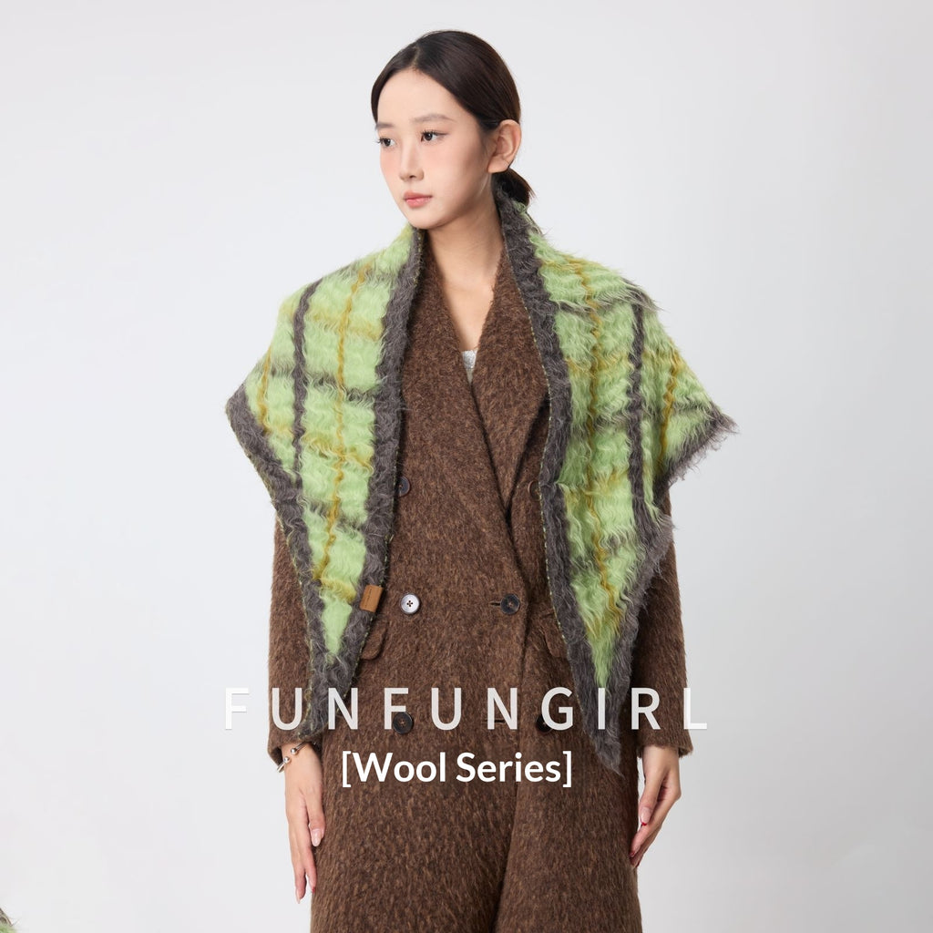 Triangulärer Baumwoll-Woll-Schal – Bild 8 | LuxeStyle
