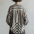 Gestreiftes Langarmshirt aus Baumwoll-Leinen-Mix – Bild 1 | LuxeStyle