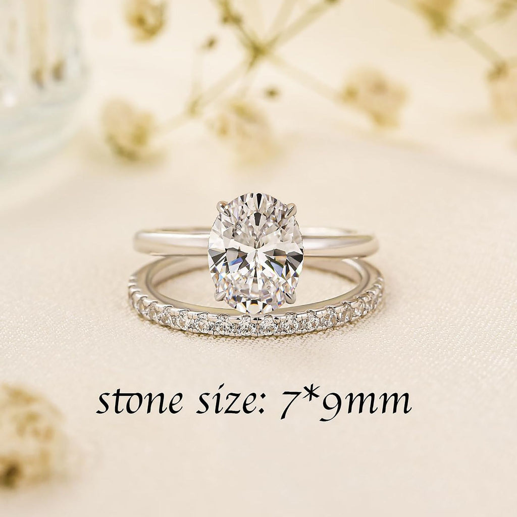 Ovaler Zirconring-Set – 2- oder 3-teilige Varianten – Bild 6 | LuxeStyle