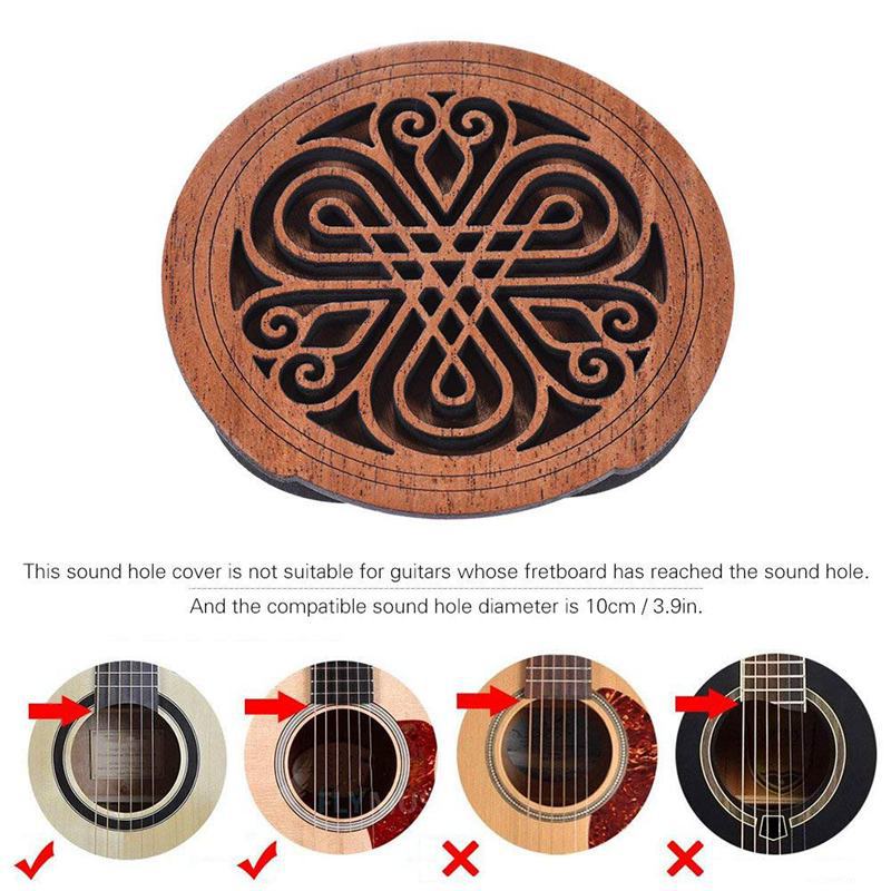 Holz-Abdeckung für Gitarren-Schallloch