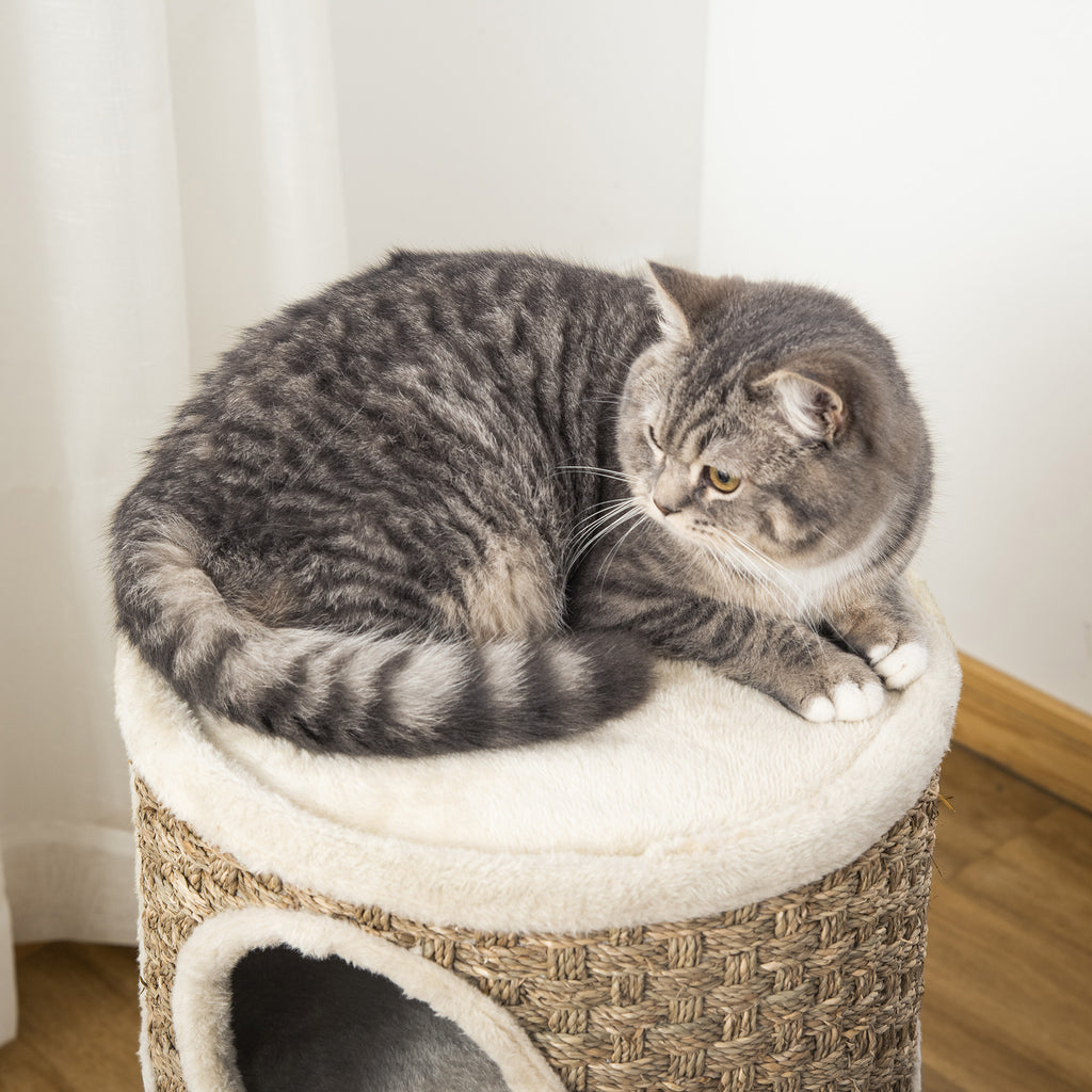 3-stöckiger Katzen-Schlafplatz mit Kratzfläche