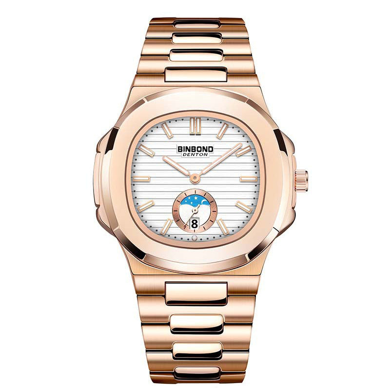 Retro-Stahl-Armbanduhr
