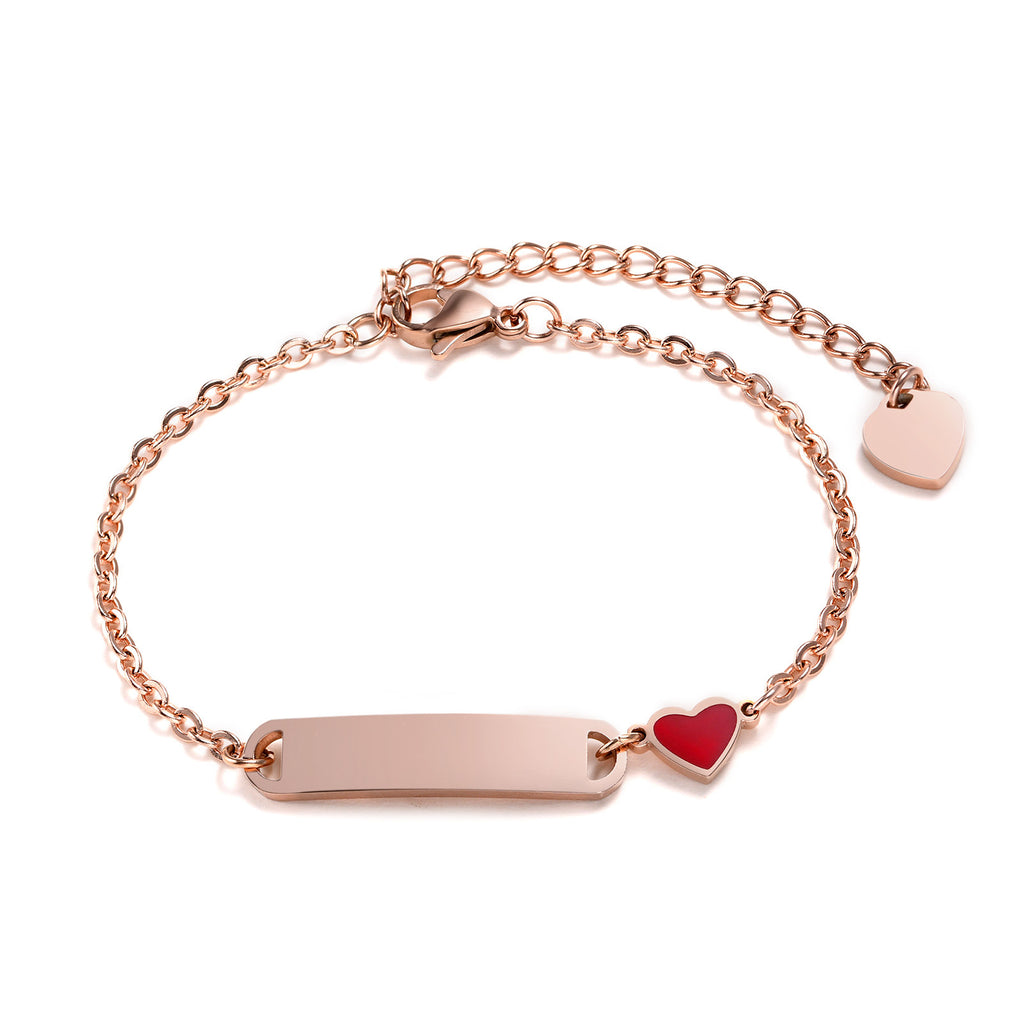 Herz-Armband aus Edelstahl