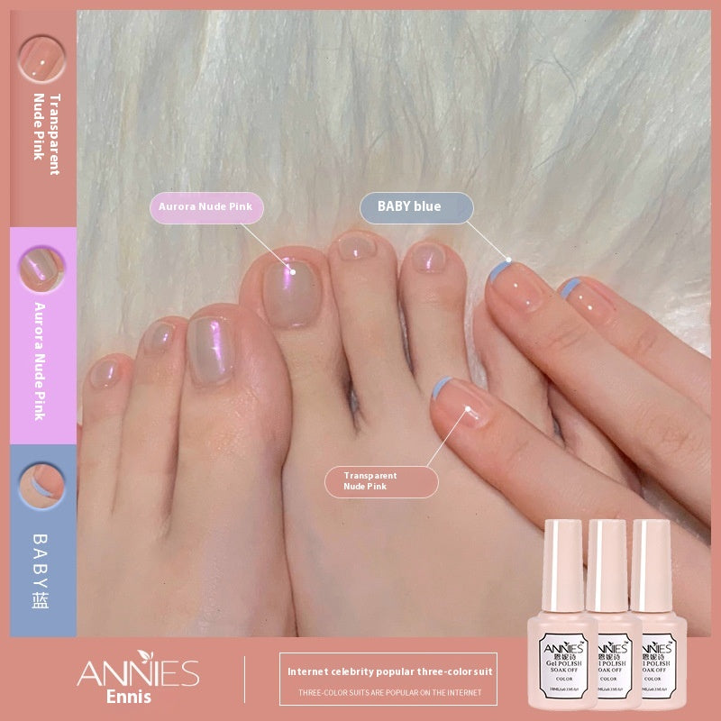 3-Farben Ice Jelly Nude Gel Nagellack-Set