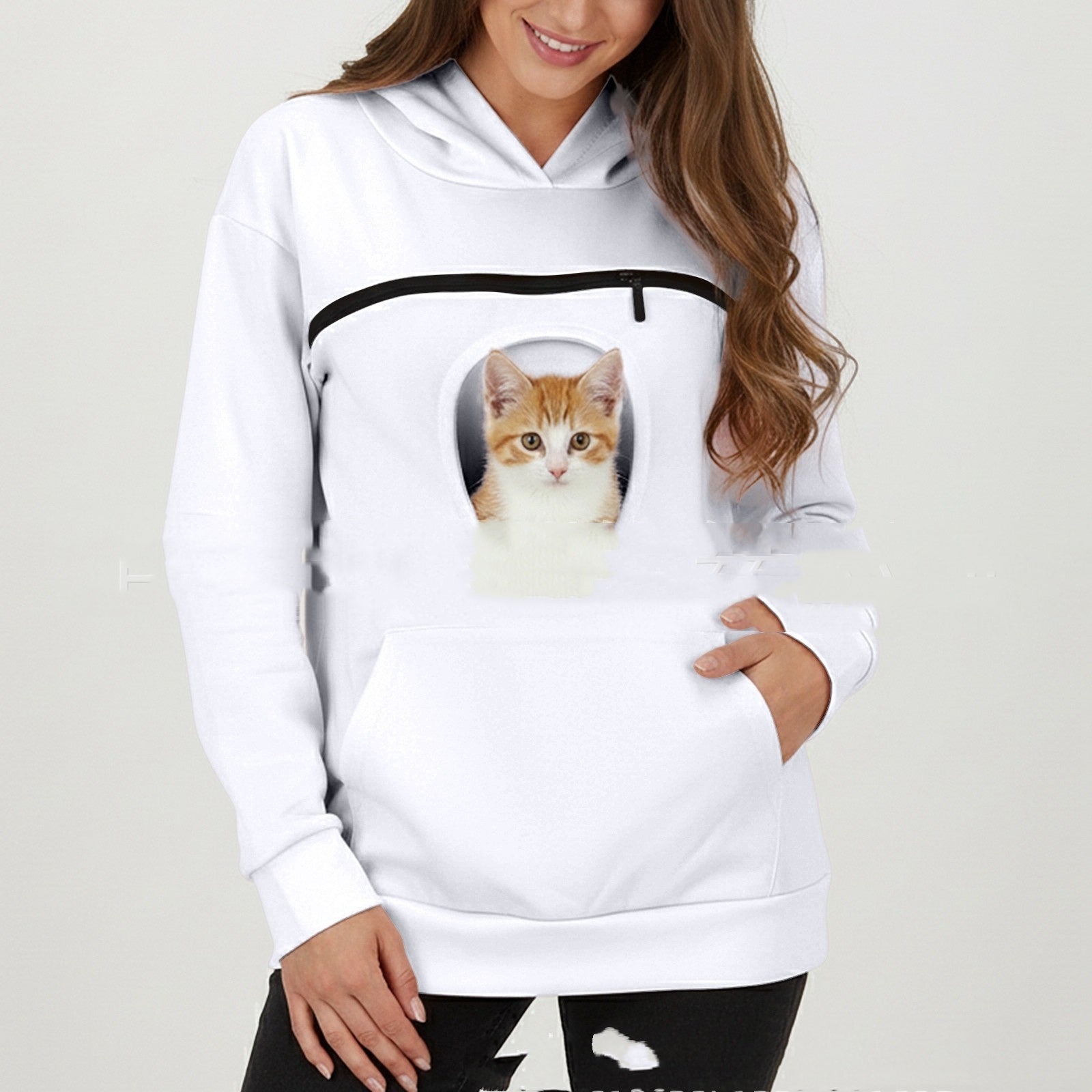 Unisex Hoodie mit Haustiertasche