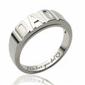 DAD Ring – Breiter Bandring mit Gravur