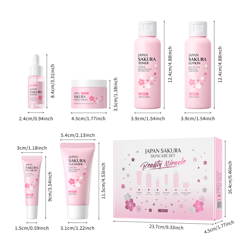 Cherry Blossom Reinigungs- & Aufhellungsset (6-teilig) – Bild 4 | LuxeStyle