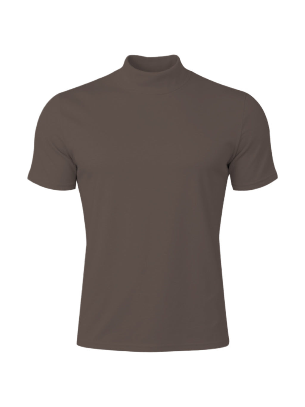 Stretch-T-Shirt mit Rollkragen