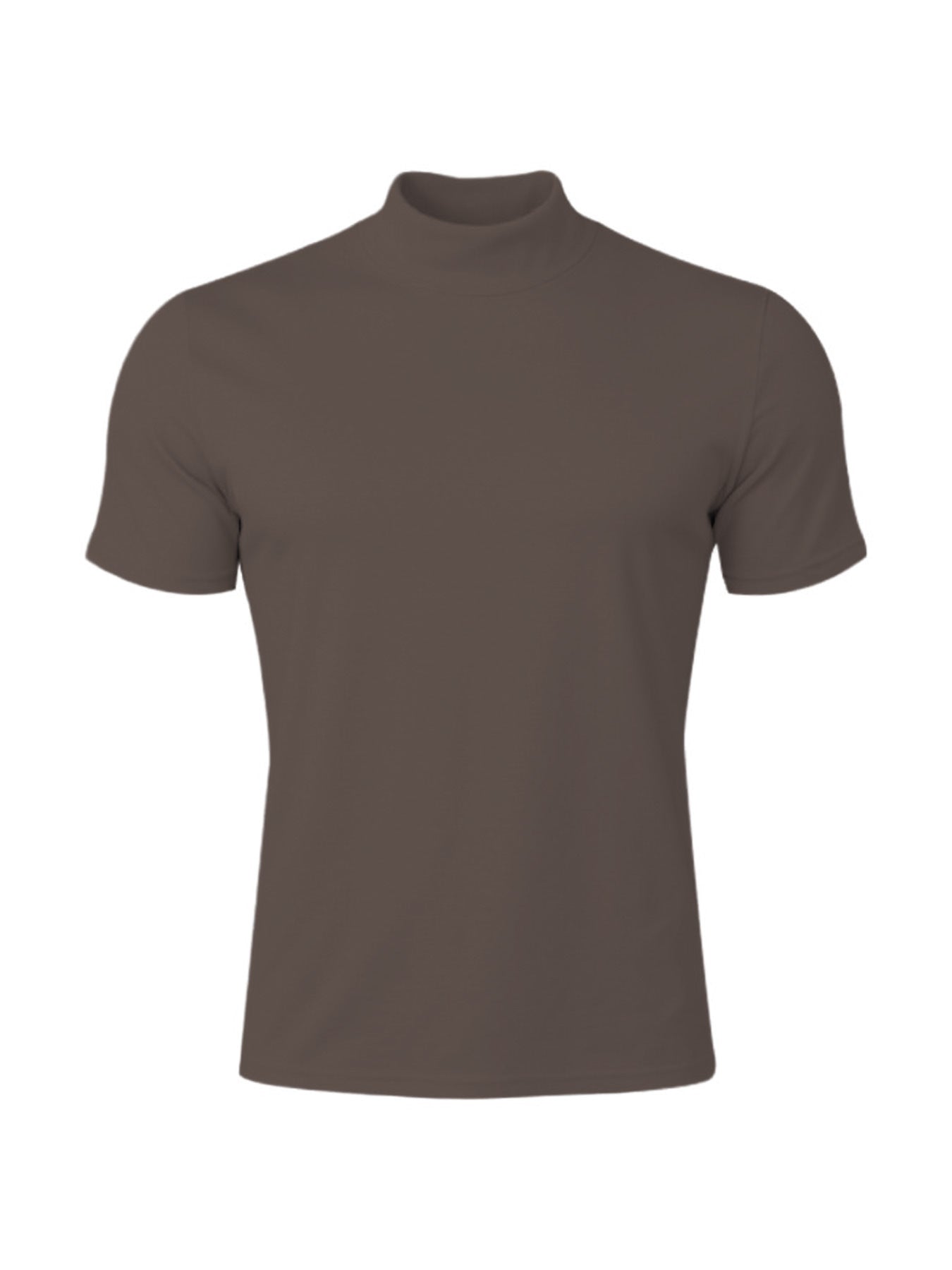 Stretch-T-Shirt mit Rollkragen