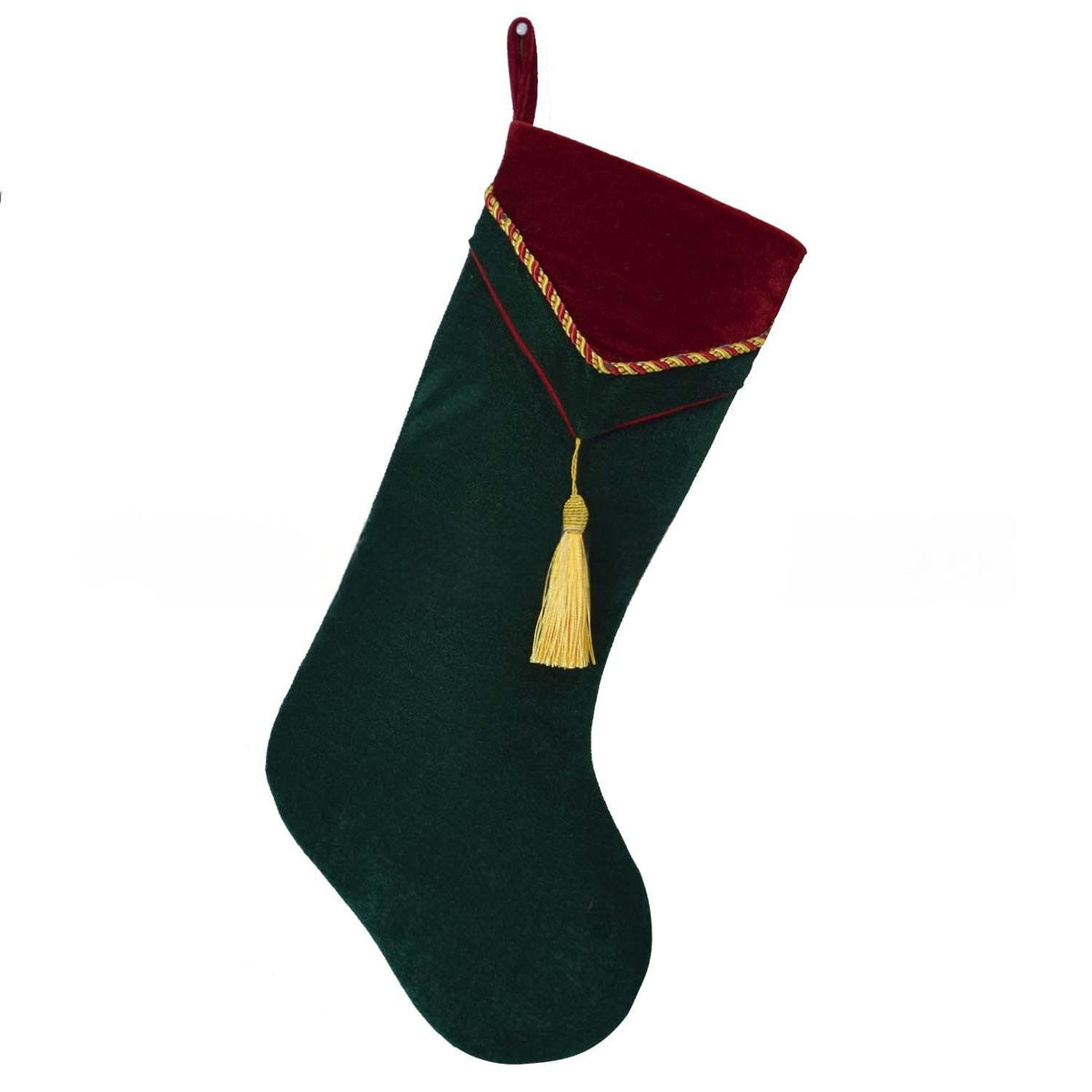 Weihnachtsstrumpf mit Samt-Optik – Bild 4 | LuxeStyle