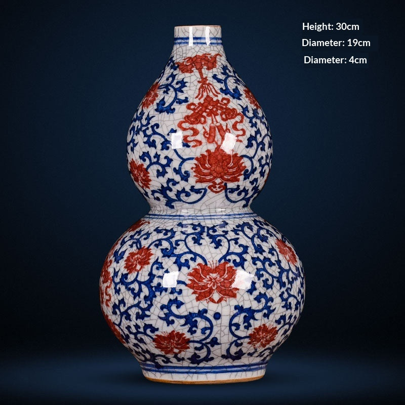 Keramik-Vase «Craquelé» · Antik-Glasur