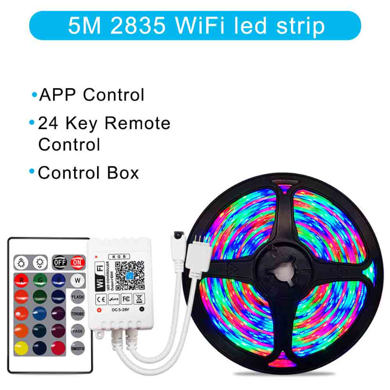 Smarter RGB LED Lichtstreifen mit WiFi-Steuerung | LuxeStyle