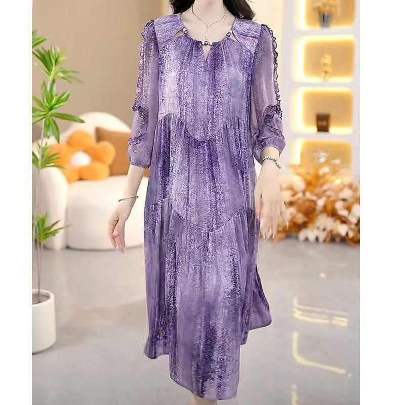 Jugendliches A-Linien Mesh-Kleid