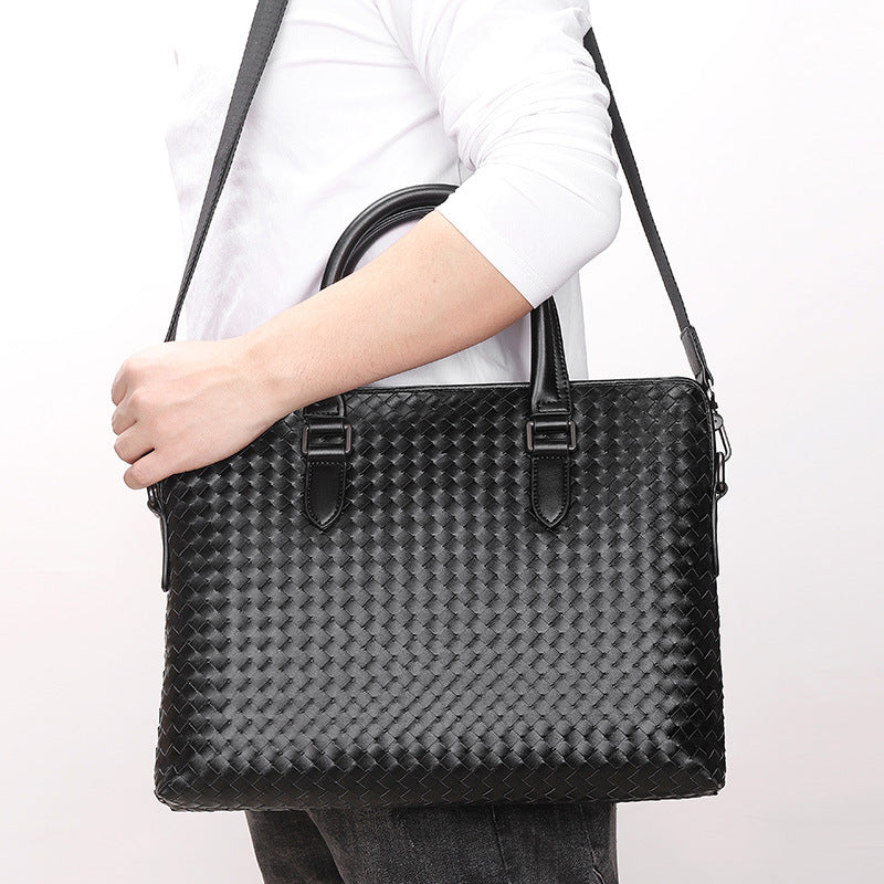 Gewobene Handtasche für Herren | LuxeStyle