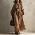 Elegantes Plissée-Kleid mit Fledermausärmeln