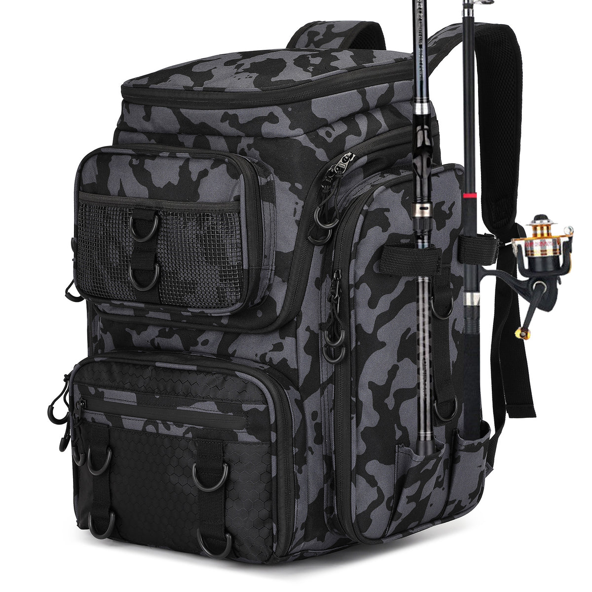 Multifunktionaler Outdoor Angelrucksack – Bild 3 | LuxeStyle