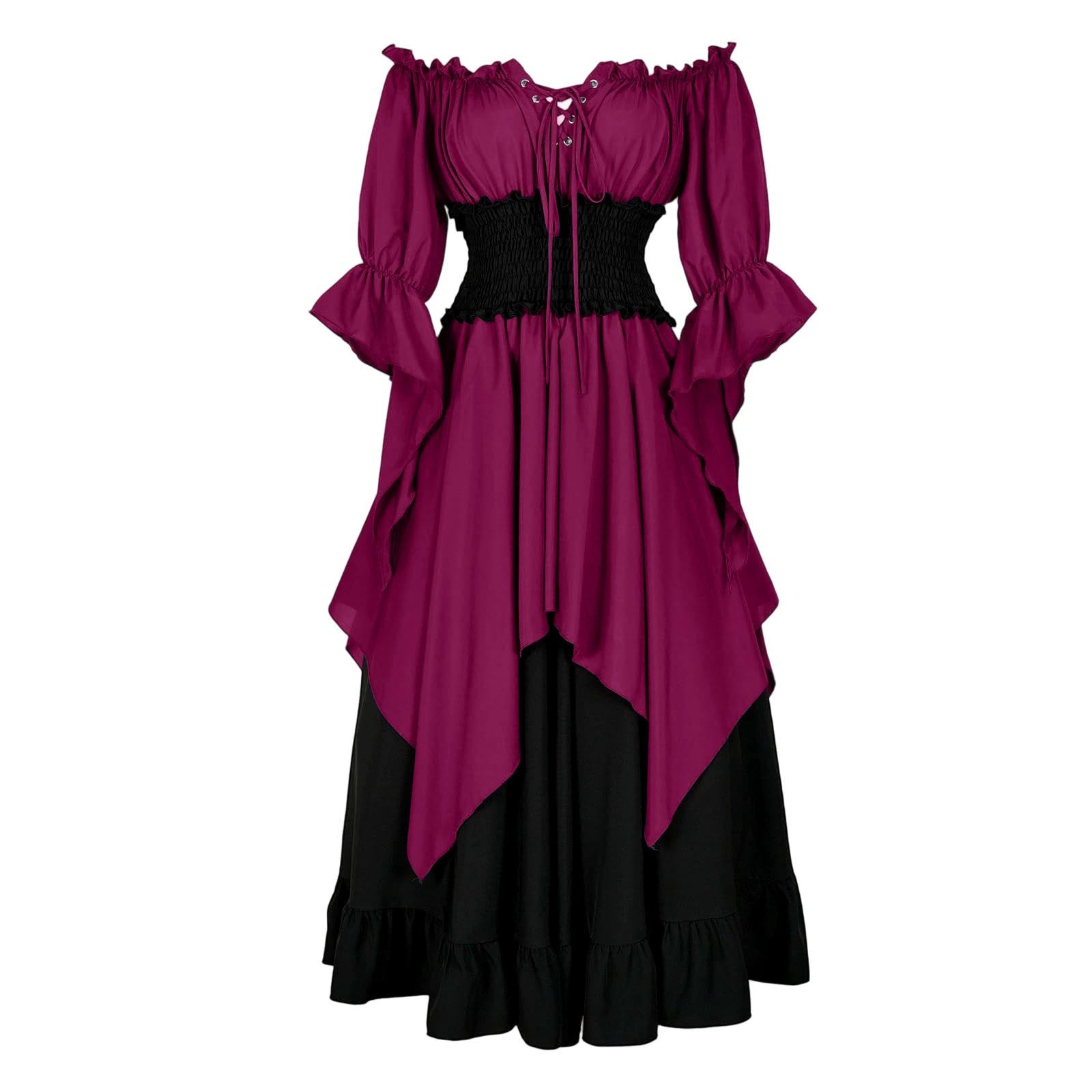 Retro Korsett-Kleid mit Plissee