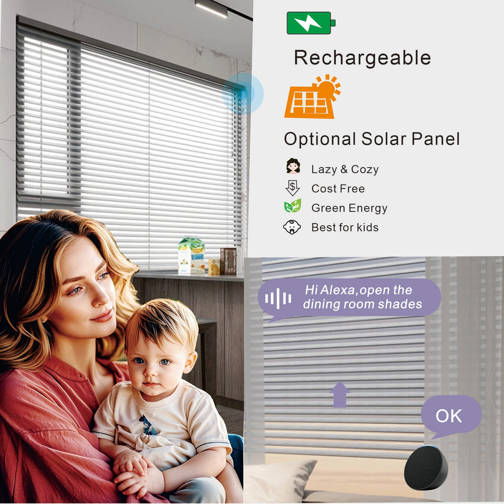 Smarte Solar-Jalousie mit Fernbedienung – Ansicht 4