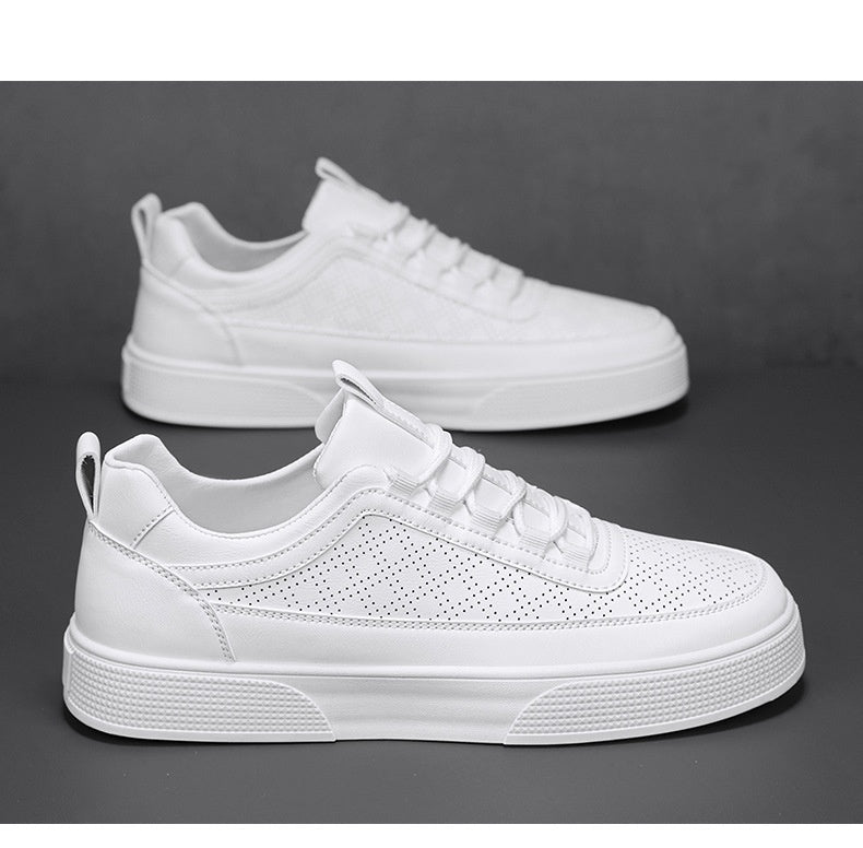 Schlichte weisse Sneaker mit dickem Boden – Bild 8 | LuxeStyle