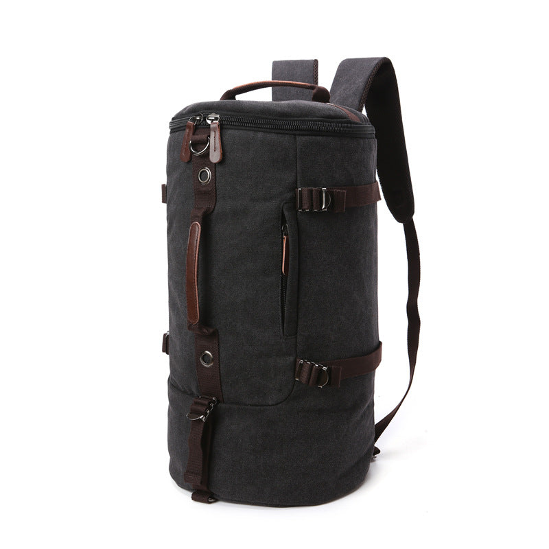 Zylindrische Mehrzwecktasche aus Canvas – Bild 5 | LuxeStyle
