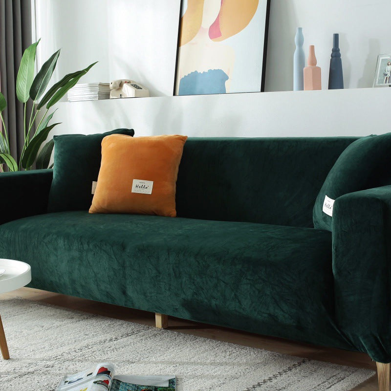 Elastischer Sofaüberzug aus Flanell