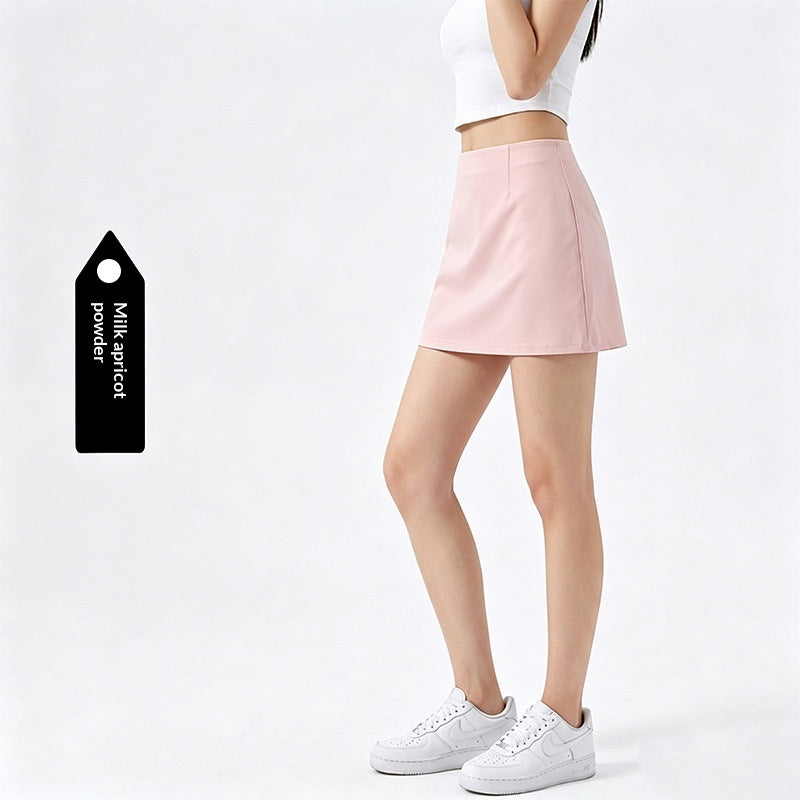 Sportlicher Tennis-Jupe mit Anti-Expositions-Design