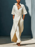 Elegantes Blusenkleid mit Schnürung – Bild 10 | LuxeStyle
