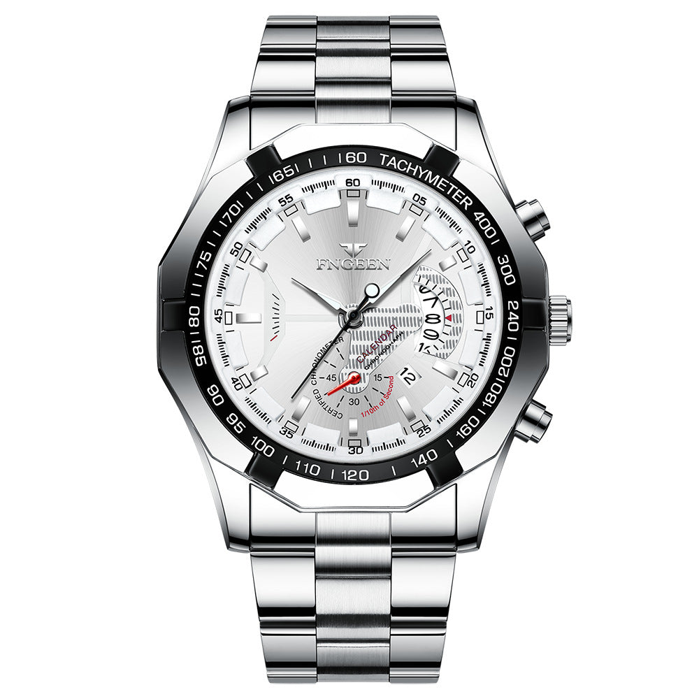 Herren Business-Uhr mit Leuchtanzeige und Kalender – Bild 8 | LuxeStyle