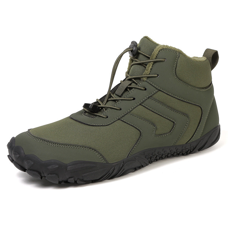 High-Top Sneaker mit Baumwoll-Polster und Samt – Bild 7 | LuxeStyle