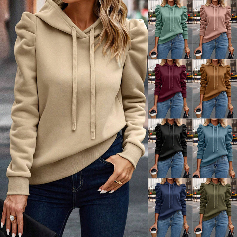 Kapuzenpullover mit Reverskragen für Damen