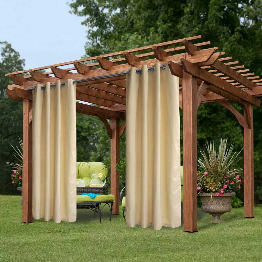 Outdoor-Vorhang mit Ösen – 3 Farben