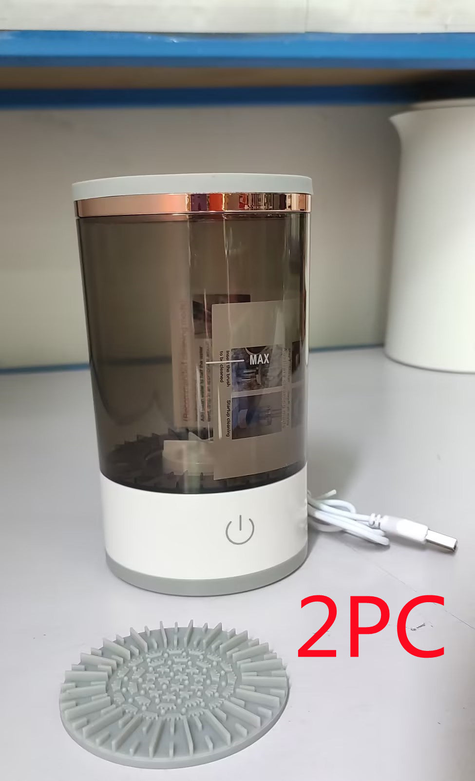 Elektr. Make-up-Bürstenreiniger mit USB