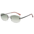 Randlose Sonnenbrille mit Metall-Details