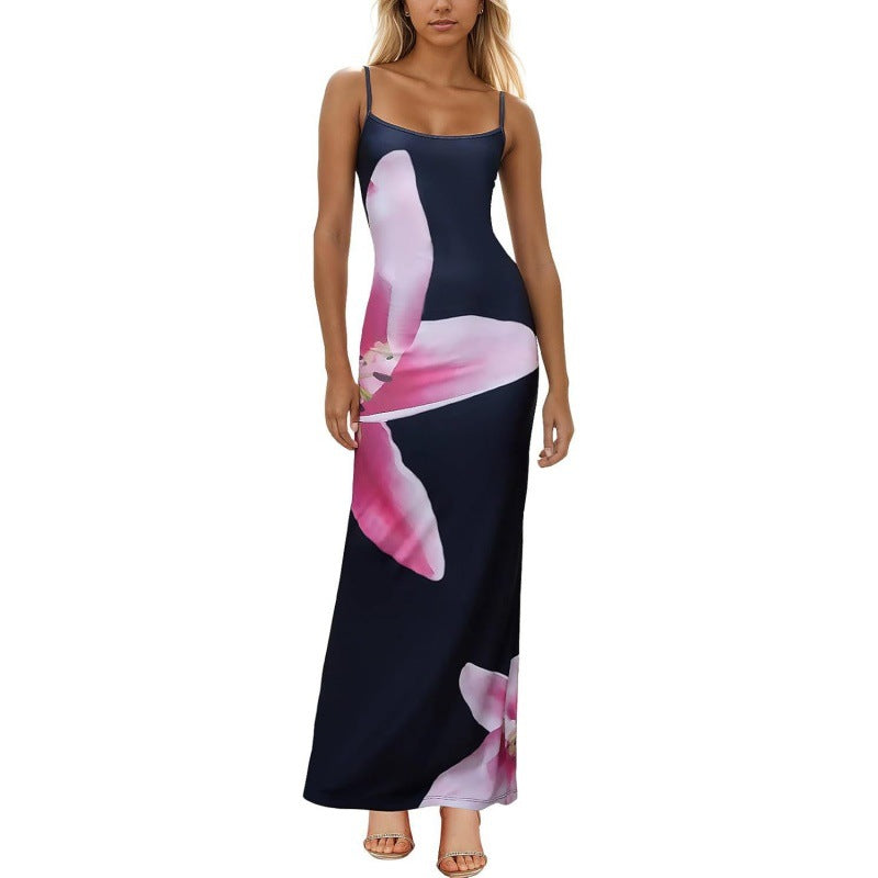 Bodycon Trägerkleid mit Blumenmuster – Bild 9 | LuxeStyle
