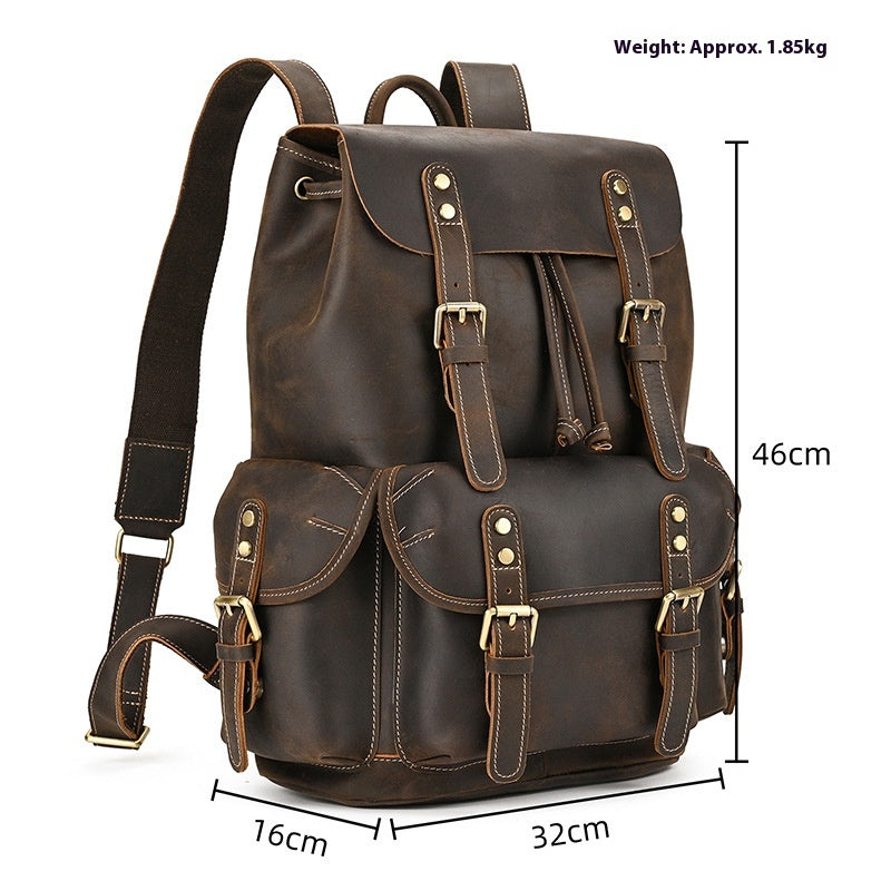 Lederrucksack "Crazy Horse" (36-55L)