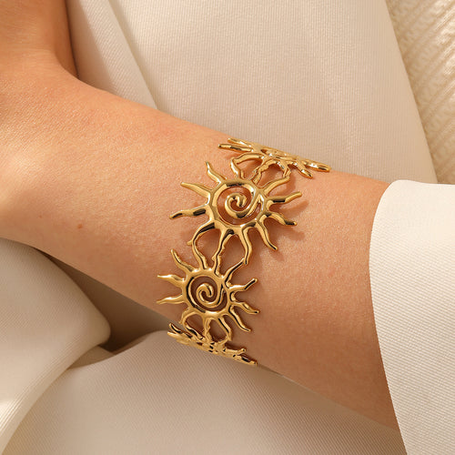 Armband «Sun» aus vergoldetem Edelstahl