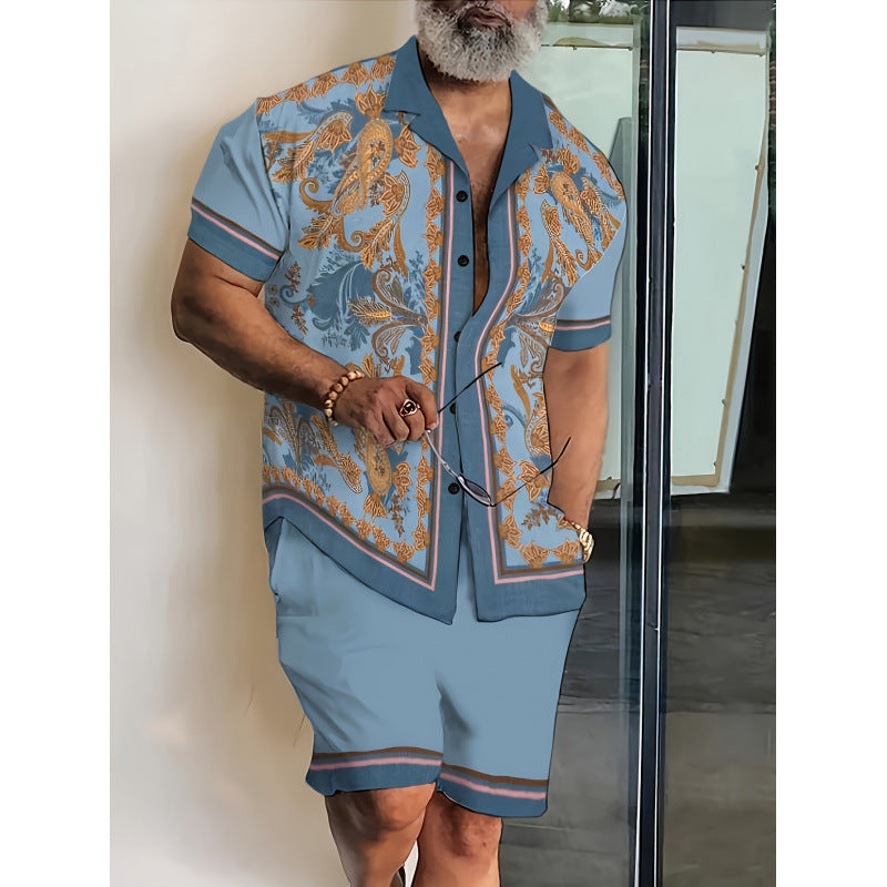 Herren-Freizeitanzug mit 3D-Digitaldruck – Bild 7 | LuxeStyle