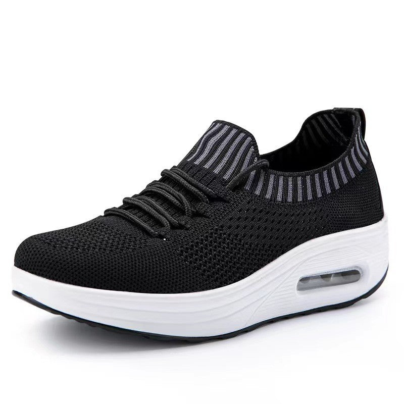 Mesh-Low-Top mit Luftkissen und dicker Sohle für Damen