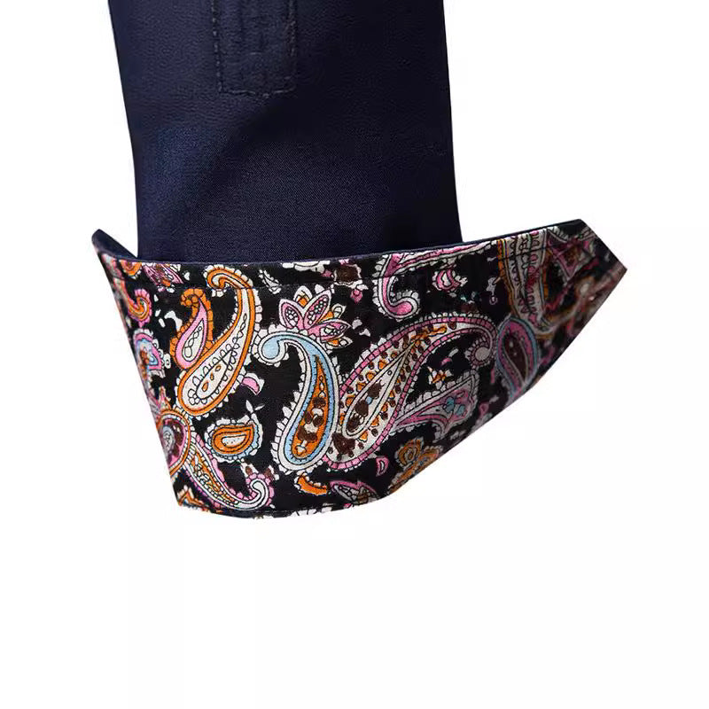 Herren Langarmhemd mit Revers, schmal geschnitten – Bild 5 | LuxeStyle