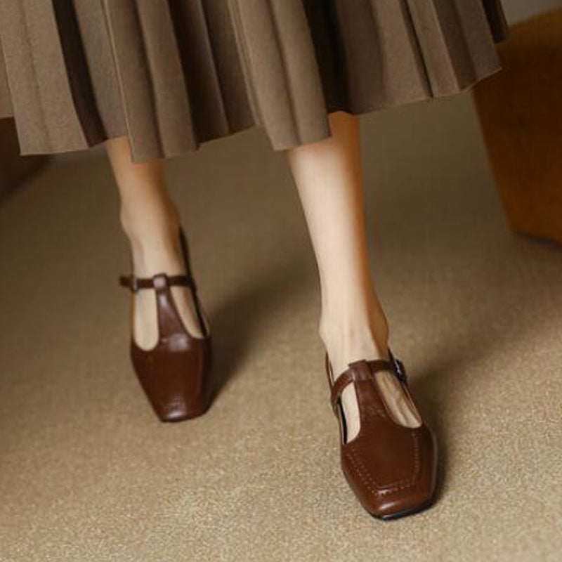 Mary Jane Schuhe mit Chunky Absatz