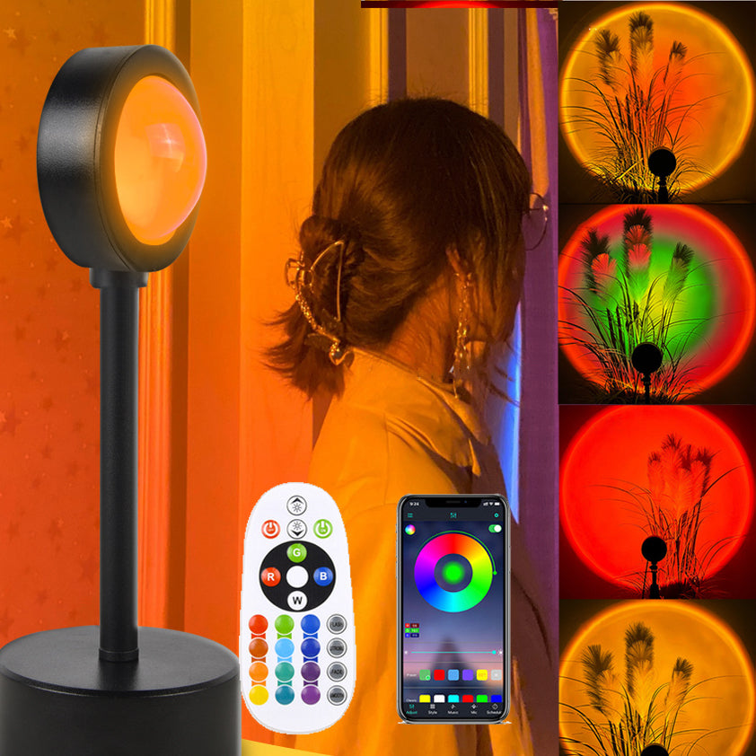 Sonnenuntergang-Projektionslampe mit 4 Lichtmodi und verstellbarem Win