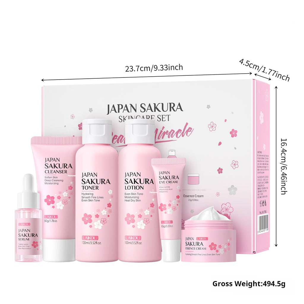 Cherry Blossom Reinigungs- & Aufhellungsset (6-teilig) – Bild 2 | LuxeStyle