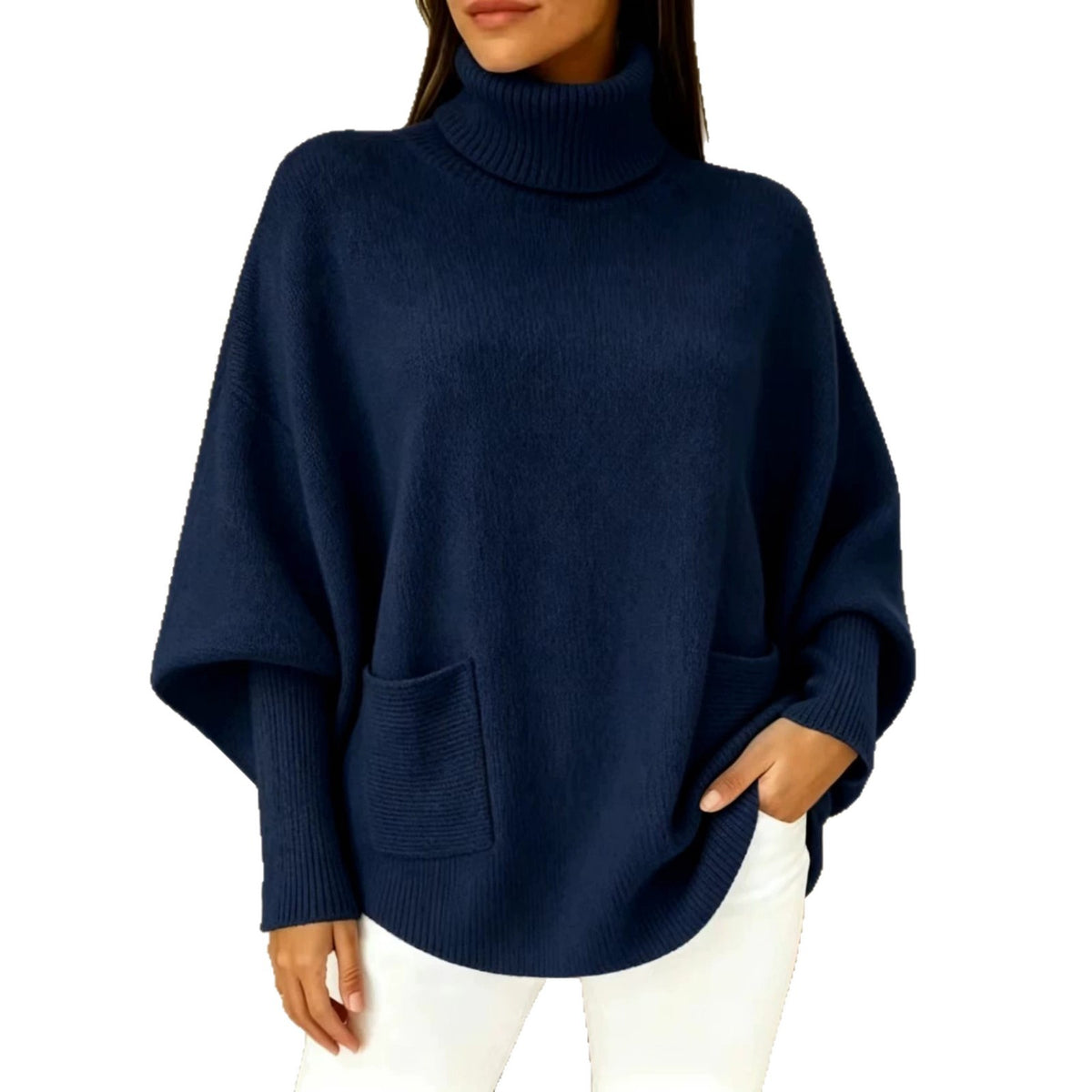 Rollkragenpullover mit langen Ärmeln – Bild 1 | LuxeStyle