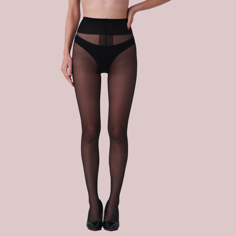 3er-Pack Sheer Tights 40D mit T-Crotch