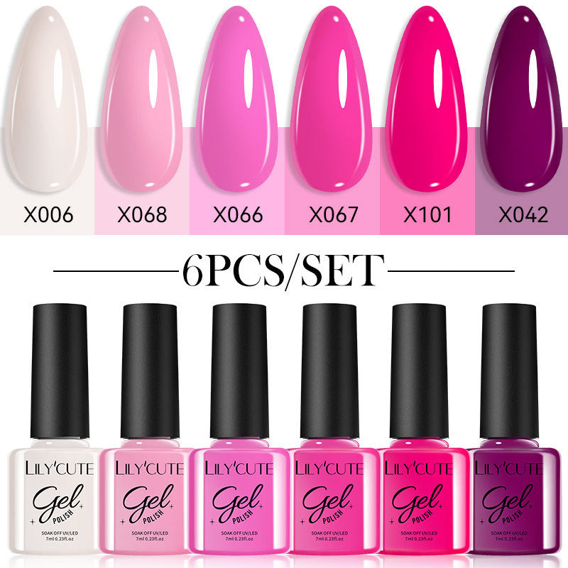 UV Nagellack Set – Glitzer & Uni-Farben